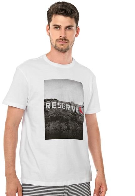 Camiseta Reserva Letras Branca - Marca Reserva