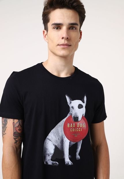 Camiseta Colcci Bad Dog Preta - Marca Colcci