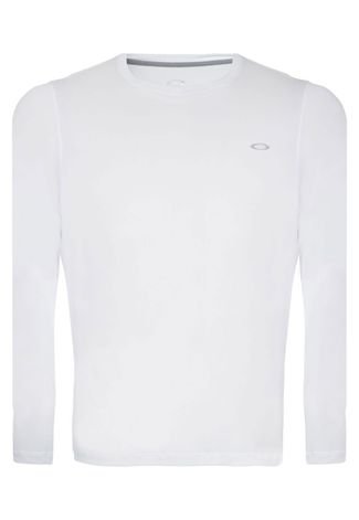 Camiseta Oakley Fitness Wind 2.0 Branca Ref 433002