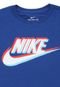 Camiseta Nike Menino Frontal Azul - Marca Nike