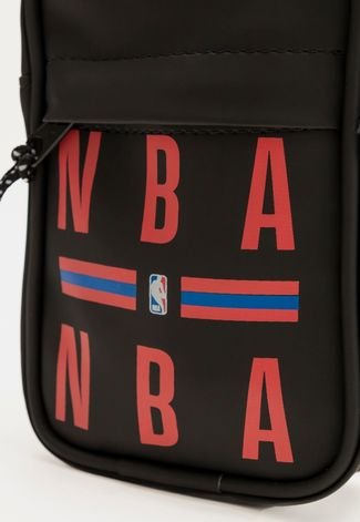 Bolsa NBA Shoulder Bag Estampada Preta
