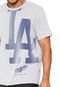 Camiseta New Era MLB Reticula 3 Los Angeles Dodgers Cinza - Marca New Era