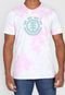 Camiseta Element Cloud Tie Dye Off-White/Rosa - Marca Element