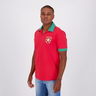 Camisa Portugal Retrô Nº9 Vermelha