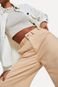 Calça Sarja Pantalona Color Reversa Bege - Marca Reversa
