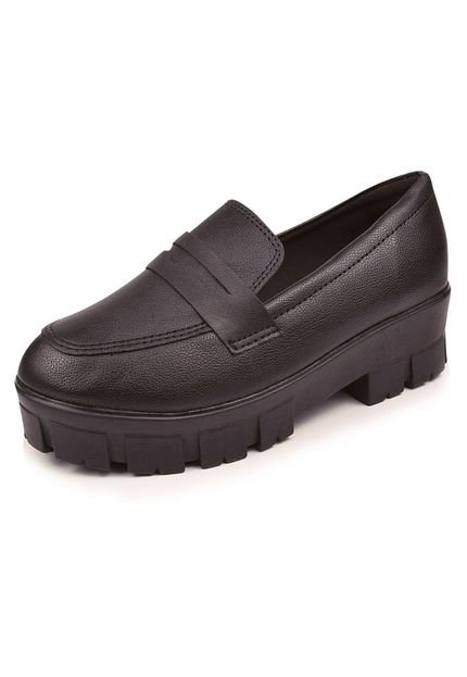 Mocassim Chunky Tratorado Macerata Plataforma Preto Napa. - Marca MACERATA STORE