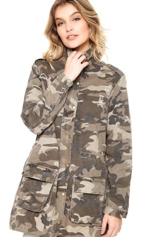 Jaqueta sales jeans camuflada