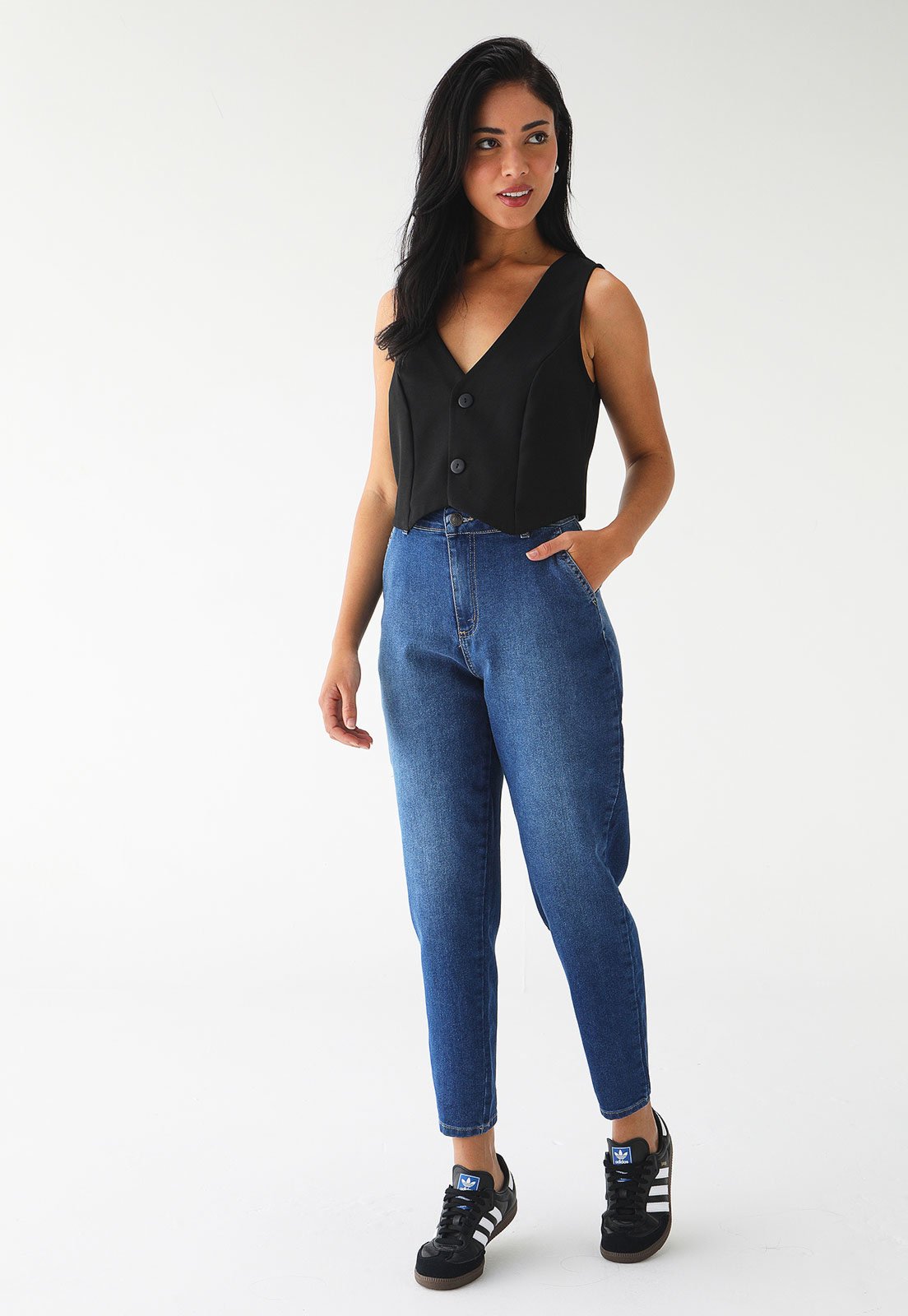 Calça Jeans Sawary Mom Azul - Marca Sawary