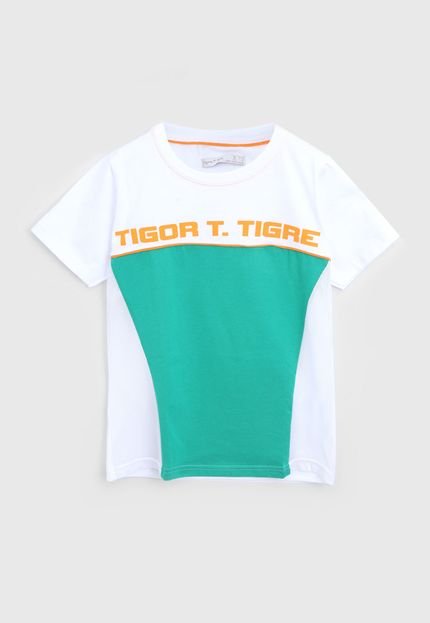 Camiseta Tigor T. Tigre Menino Lettering Branca - Marca Tigor T. Tigre