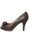 Peep Toe Meia Pata Marrom - Marca Raphaella Booz