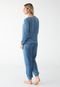 Pijama Malwee Fleece Texturizado Azul - Marca Malwee