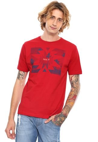 Camiseta Fatal Surf Estampada Vermelha