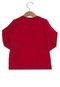 Camiseta Tommy Hilfiger New York Infantil Longa Vermelha - Marca Tommy Hilfiger