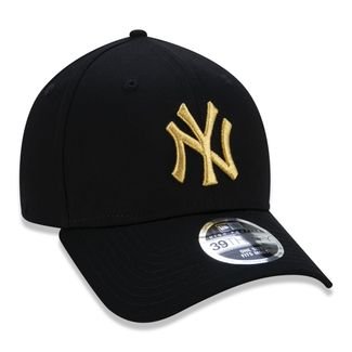 Boné New Era 39thirty New York Yankees Preto