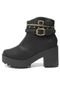 Bota Chunky DAFITI SHOES Fivelas Preta - Marca DAFITI SHOES