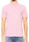 Camisa Polo VR Bordado Rosa - Marca VR