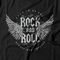 Camiseta Feminina Rock And Roll - Preto - Marca Studio Geek 
