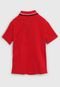 Camisa Polo Kyly Infantil Dinossauro Vermelha - Marca Kyly