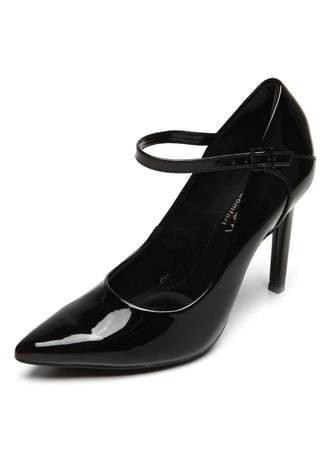 Scarpin Ramarim Bico Fino Preto