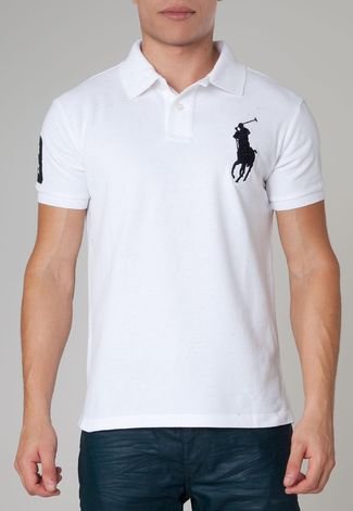 Camisa Polo Ralph Lauren Brand Off-white