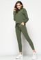 Conjunto Salvatore Comfy Com Casaco Capuz e Jogger Moletinho Verde - Marca Salvatore Fashion