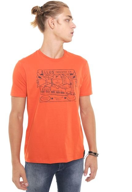 Camiseta Ellus Estampada Laranja - Marca Ellus