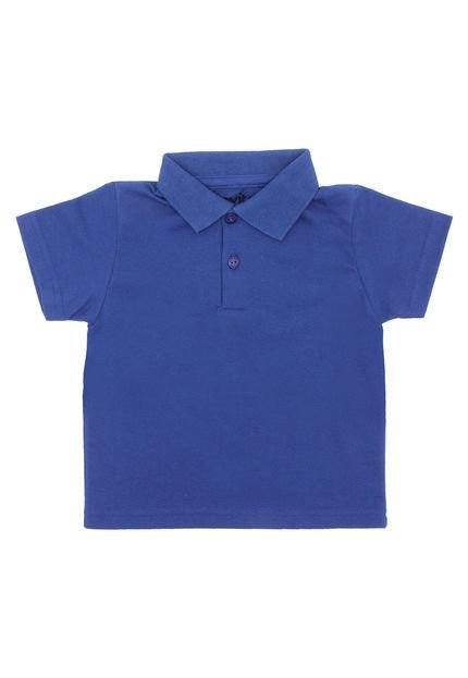 Camisa Polo Rovitex Lisa Azul - Marca Rovitex