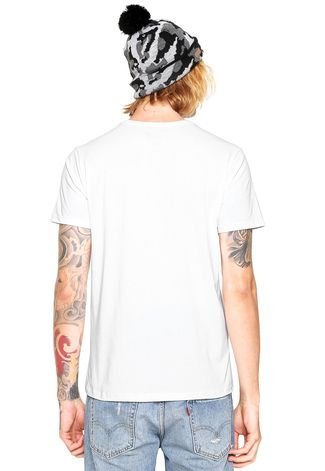 Camiseta Ride Skateboard Gradient Lines Branca