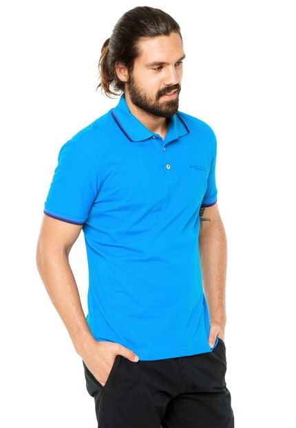 Camisa Polo Ellus Slim Azul - Marca Ellus