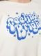 Camiseta Cropped Off-White Escrito Azul - Marca Youcom