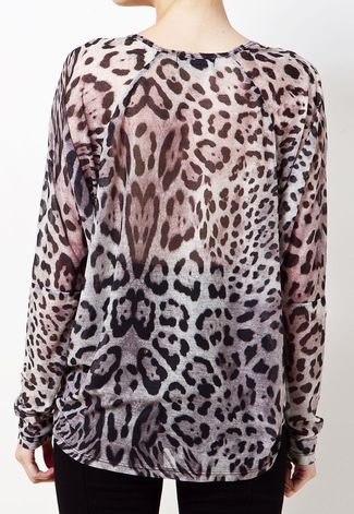 Blusa Amapô Leopard Cinza