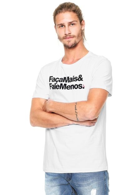 Camiseta Reserva Fale Menos Branca - Marca Reserva