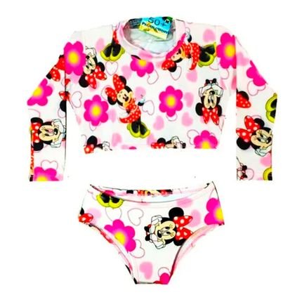 Biquini Infantil   Blusa Cropped Proteção Solar Uv50 Persona - Marca Anjo da mamãe