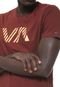 Camiseta RVCA Va Blinded Vinho - Marca RVCA