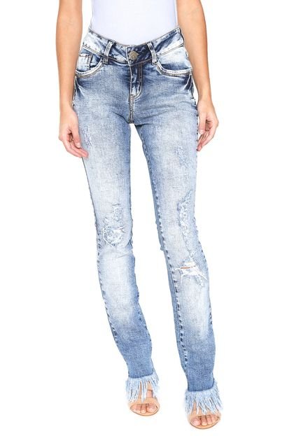 Calça Jeans Osmoze Flare Destoyed Azul - Marca Osmoze