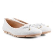 Sapatilha Comfortflex Laço Feminina Off-white - Marca Comfortflex