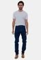 Calça Jeans Masculina Slim Lavagem Azul Escura Premium Manchester - Marca Versatti