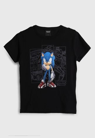 Camiseta Brandili Sonic Preta