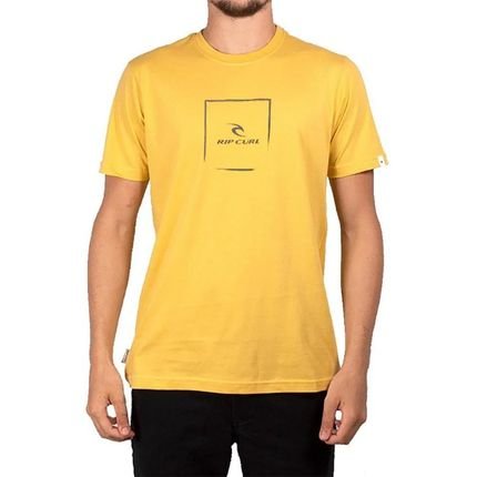 Camiseta Rip Curl Icon Corp Tee Masculina Amarelo - Marca Rip Curl