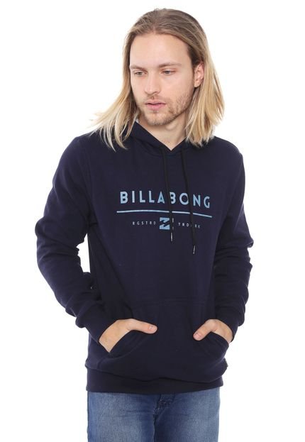 Moletom Flanelado Fechado Billabong Dual Unity Azul-Marinho - Marca Billabong