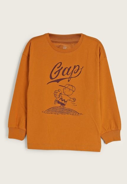 Camiseta GAP Charlie Brown Laranja - Marca GAP