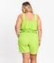 Shorts Feminino Plus Size Crepe Light Secret Glam Verde - Marca Secret Glam