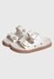 Chinelo Papete 28 ao 39 Infantil Feminino Off White com Fivela Kidstep - Marca Kidstep