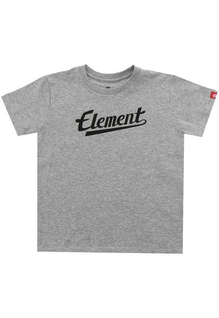 Camiseta Element Menino Escrita Cinza - Marca Element