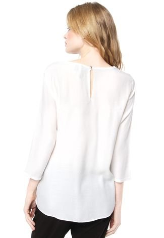 Blusa MNG Barcelona Concept Off-White
