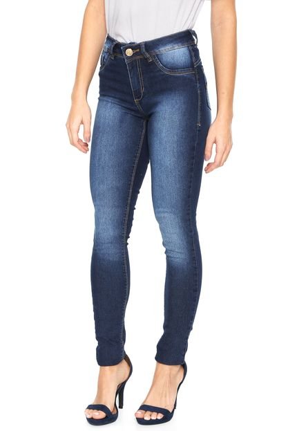Calça Jeans GRIFLE COMPANY Super Skinny Estonada Azul - Marca GRIFLE COMPANY
