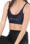 Top Colcci Fitness Lettering Azul-Marinho - Marca Colcci Fitness