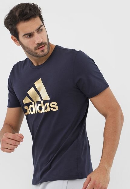 Camiseta adidas Performance 8 Bit Foil Grfx Azul-Marinho - Marca adidas Performance