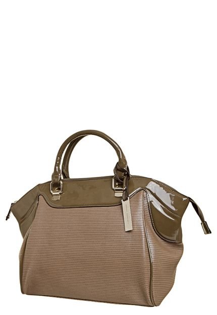 Bolsa WJ Textura Verniz Marrom - Marca WJ