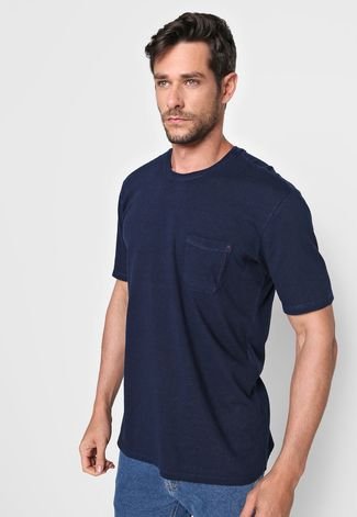 Camiseta Hering Bolso Azul-Marinho